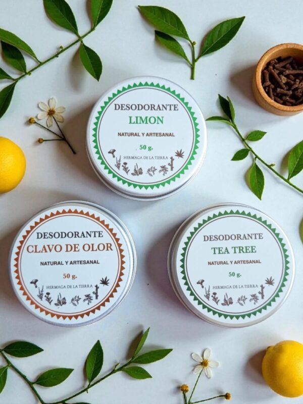 Pack 3 Desodorantes Naturales en Crema sin Bicarbonato