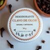 Desodorante Natural en Crema Sin Bicarbonato - Clavo de Olor - 50gr