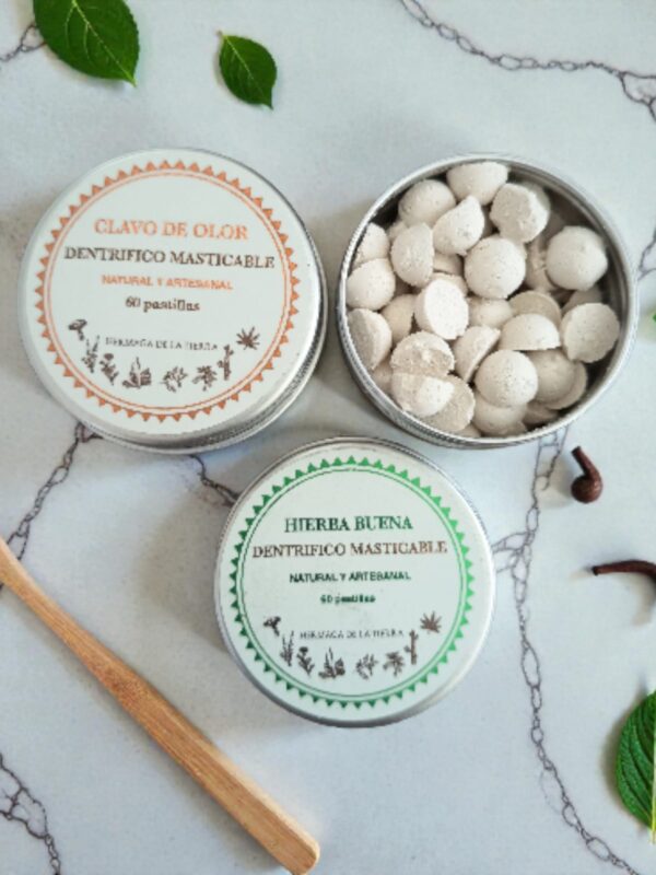 Dentrífico Masticable de Clavo de Olor - 55 pastillas