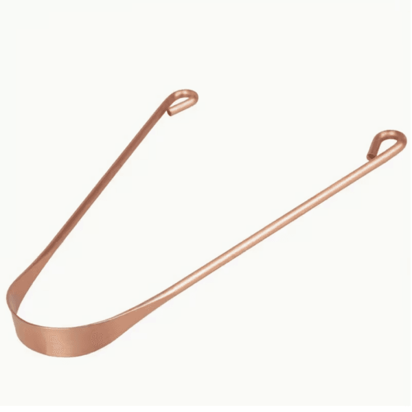 Limpiador de lengua de cobre